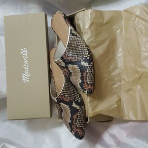 NEW MADEWELL THE REMI SNAKE MULE SIZE 8